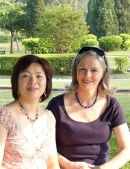 Clare Baillieu and Betty Hung
